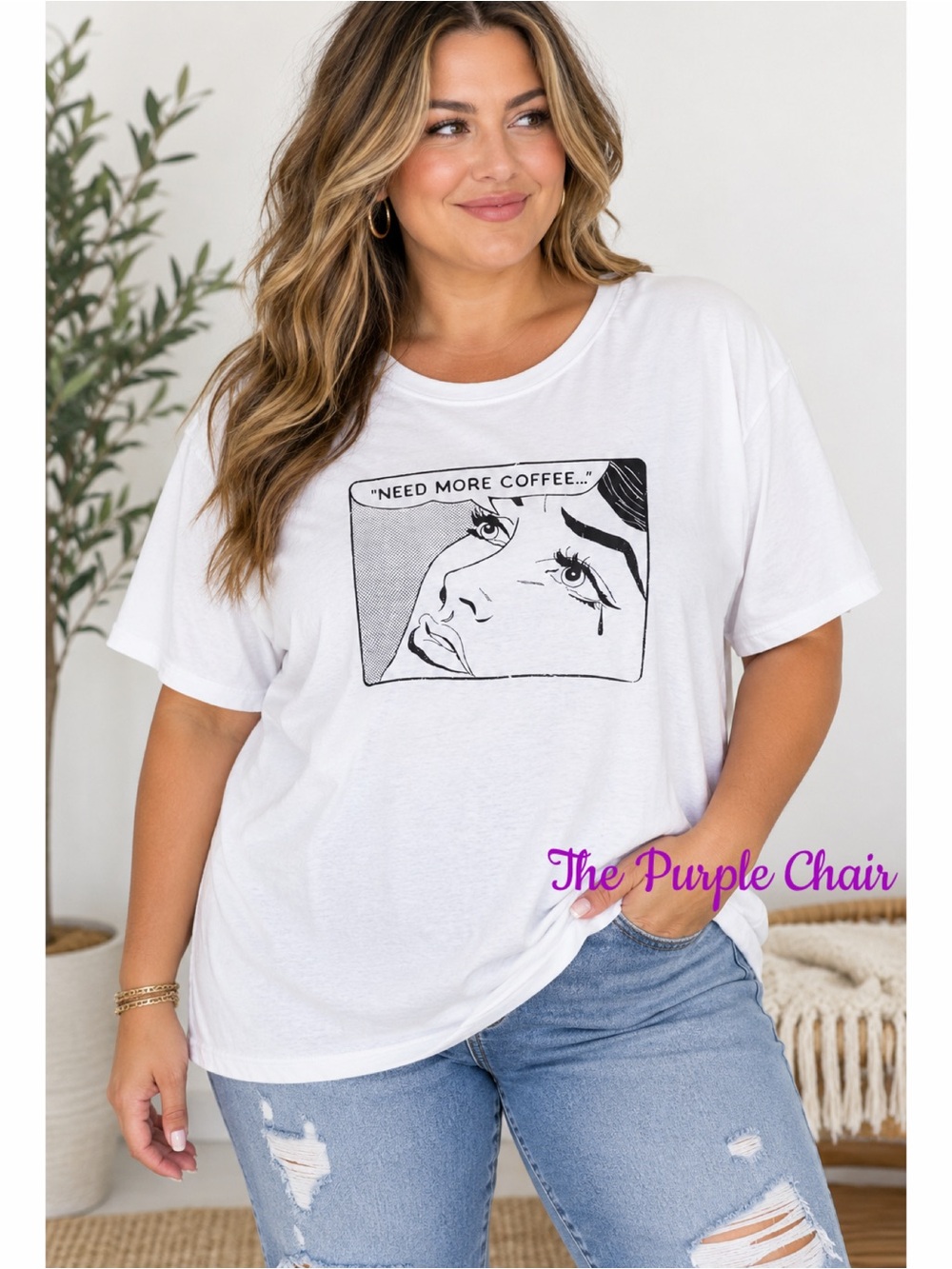 TORRID NWT Short Sleeve Jersey Need More Coffee Relaxed Fit Tee 3X